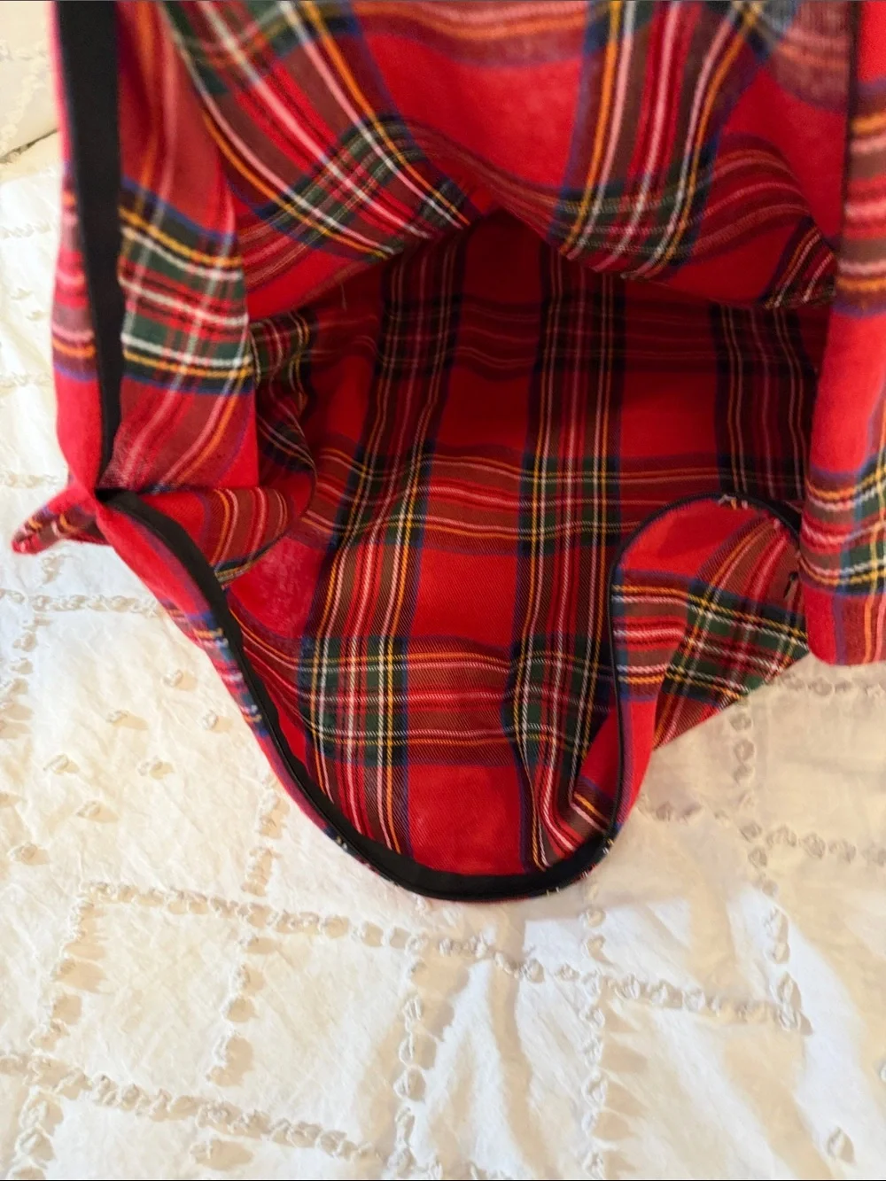 Red Tartan Plaid Pillow Cover nwot